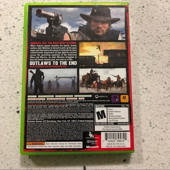 🎮 Xbox 360 Red Dead Redemption Video Game - Picture 3 of 3